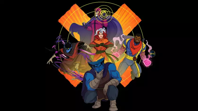 Arte da equipe de X-Men no Egito Antigo em X-Men '97