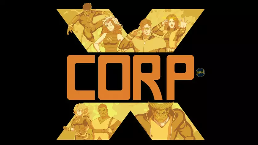 Arte da equipe de X-Corp em X-Men '97